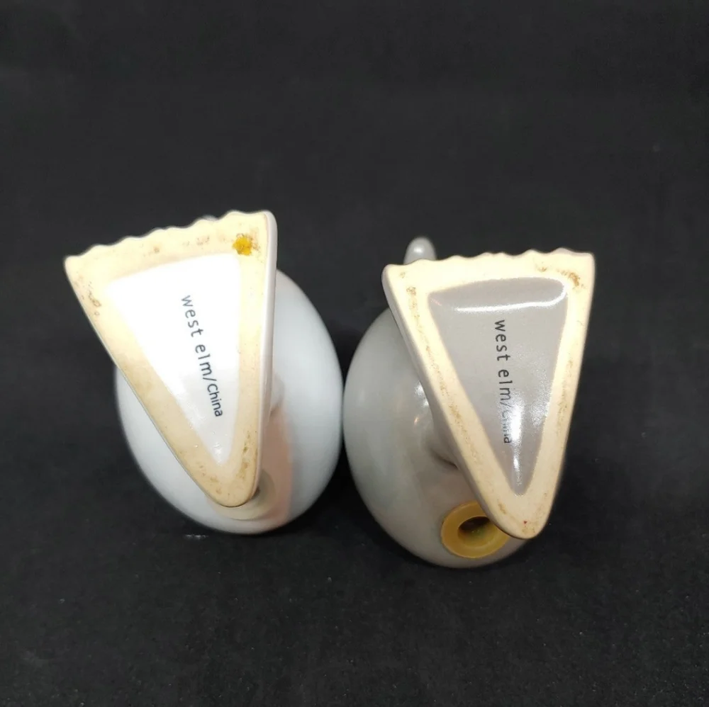 West Elm Duck Geese Salt and Pepper Shakers Monochrome Color